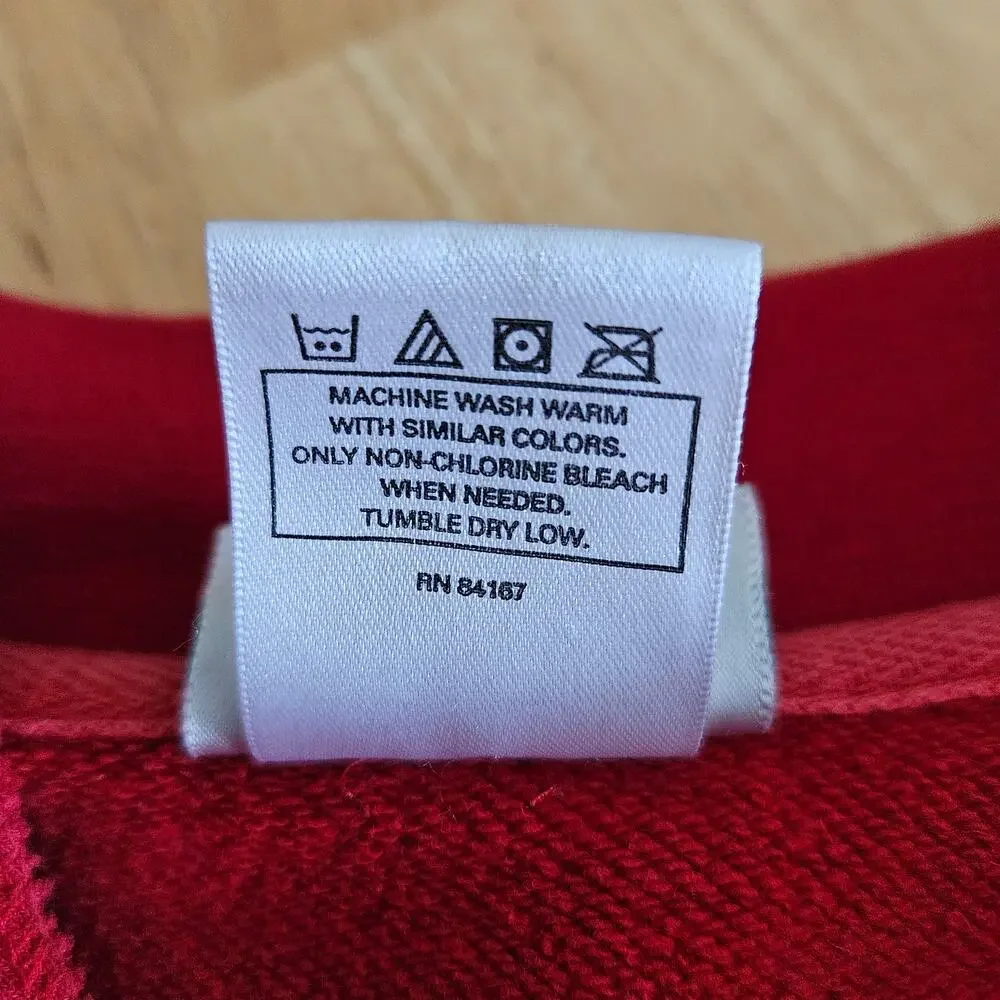 Walt Disney World VTG 1998 Quarter Zip Pullover Sweatshirt Red sz XXL